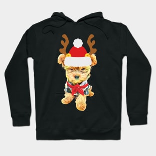 Deer Puppy Christmas gifts, Dog, Holiday gift Hoodie